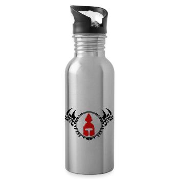 Casque Sparta - Gourde avec paille intégrée - argent clair - Droite