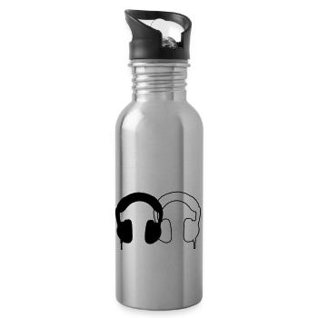 Headphones - Water bottle with straw - silver - Right