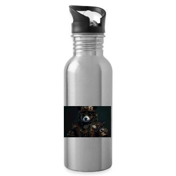 Panda 4 - Trinkflasche mit integriertem Trinkhalm - Lightsilver - Rechts