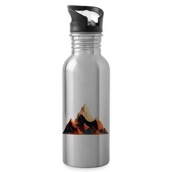 SURREAL - Trinkflasche mit integriertem Trinkhalm - Lightsilver - Rechts