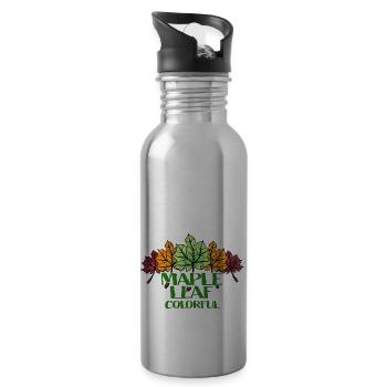 Maple Leaf Colorful - Trinkflasche mit integriertem Trinkhalm - Lightsilver - Rechts