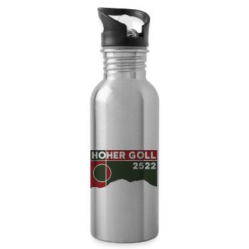 Hoher Göll Climbing Crossing Westgrat Hiking - Water bottle with straw - silver - Right