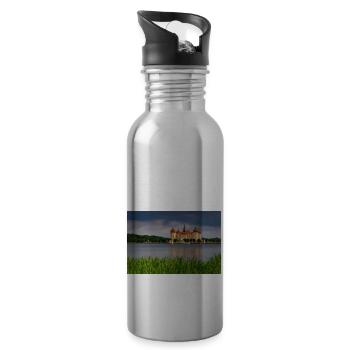 Moritzburg Castle - Water bottle with straw - silver - Right