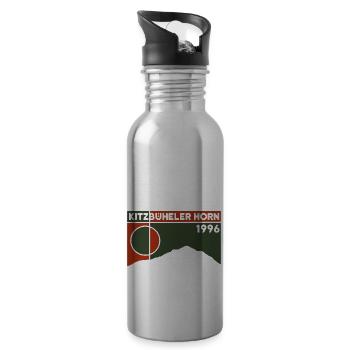 Kitzbüheler Horn Hike Hiking Tyrol Souvenirs - Water bottle with straw - silver - Right