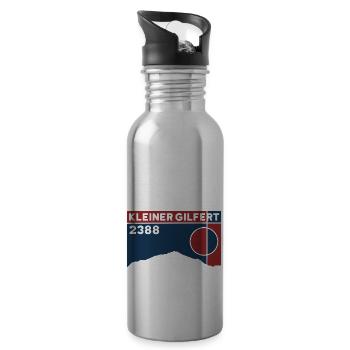 Kleiner Gilfert Skitour Wandern Wanderung Tirol - Trinkflasche mit integriertem Trinkhalm - Lightsilver - Rechts