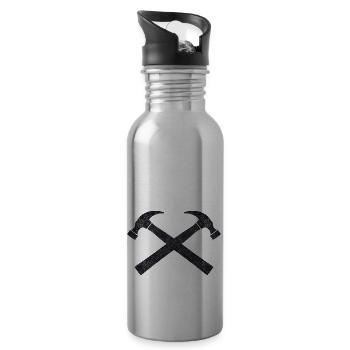 Hammer - Water bottle with straw - silver - Right