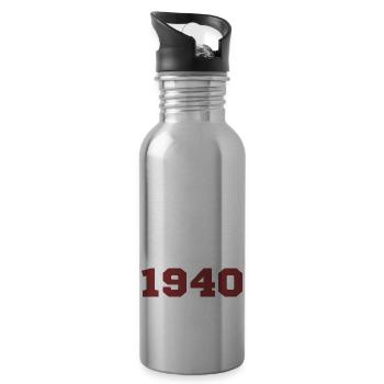 Original 1940 - Water bottle with straw - silver - Right