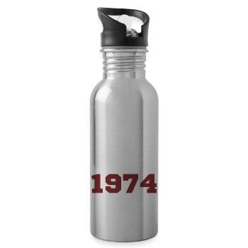 Original 1974 - Trinkflasche mit integriertem Trinkhalm - Lightsilver - Rechts