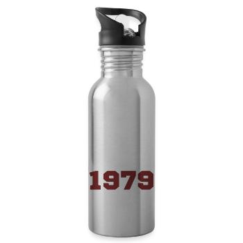 Original 1979 - Water bottle with straw - silver - Right
