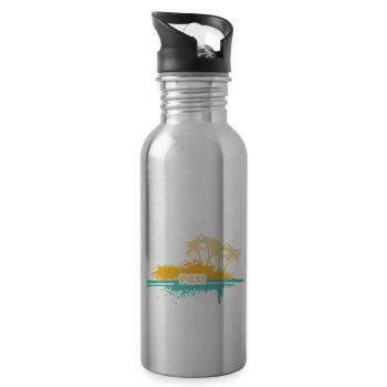 Paxi - Water bottle with straw - silver - Right