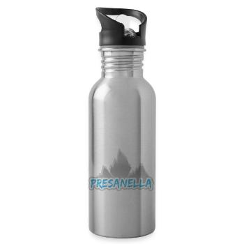Mount Presanella - Water bottle with straw - silver - Right