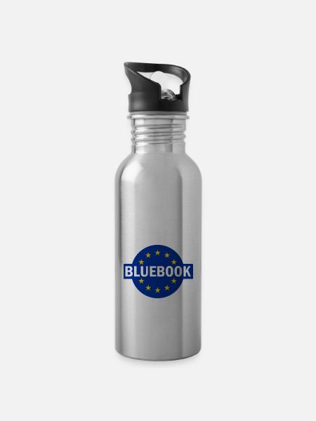 Bluebook Design - Für EU-Kommission Trainees - Trinkflasche mit integriertem Trinkhalm - 
