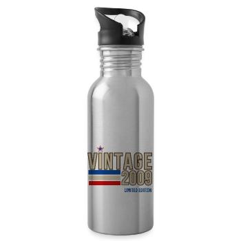Jahrgang 2009 limitierte Auflage - Trinkflasche mit integriertem Trinkhalm - Lightsilver - Rechts