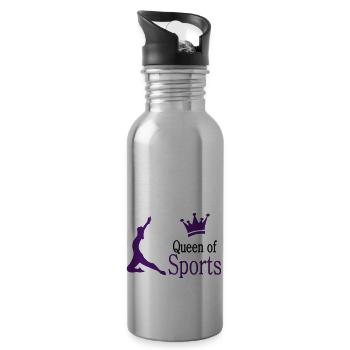 sports - Water bottle with straw - silver - Right