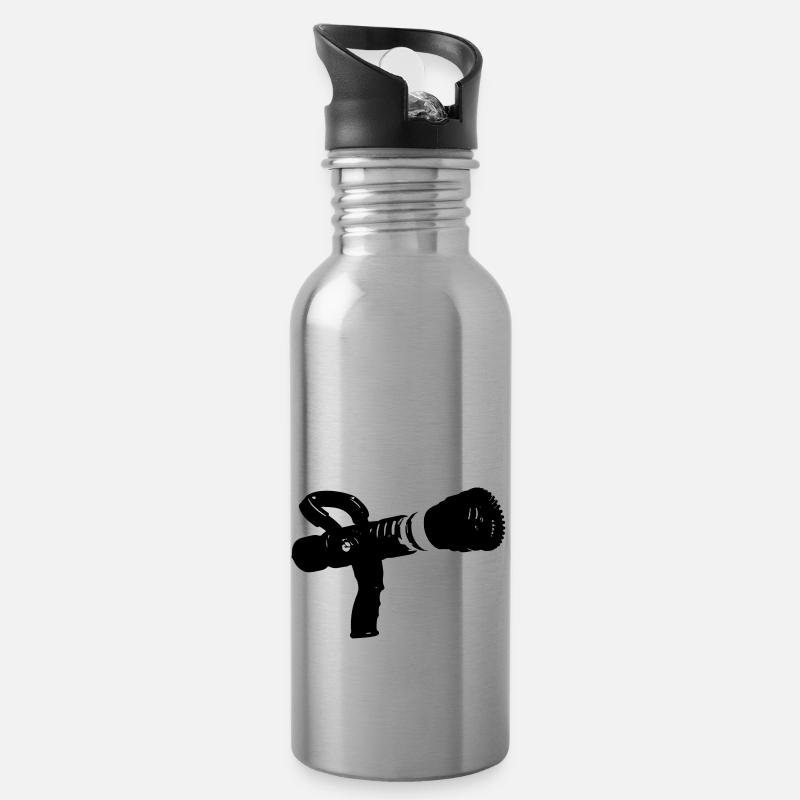 fire lance flow rate variable - Water bottle with straw - silver