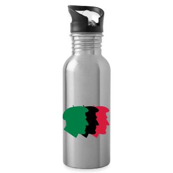 Basque people - Water bottle with straw - silver - Right