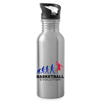 Basketball evolution - Water bottle with straw - silver - Right