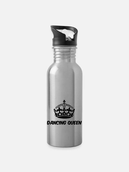 Dancing Queen - Gourde avec paille intégrée - argent clair