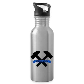Bergslagen - Water bottle with straw - silver - Right