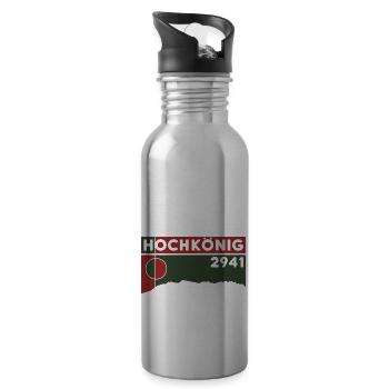 Hochkönig Höhe, randonnée, randonnée, via ferrata - Gourde avec paille intégrée - argent clair - Droite