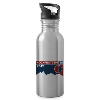 Hochfrottspitze Mädelegabel Exceedance Hiking - Water bottle with straw - silver - Right