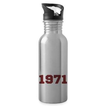 Original 1971 - Water bottle with straw - silver - Right