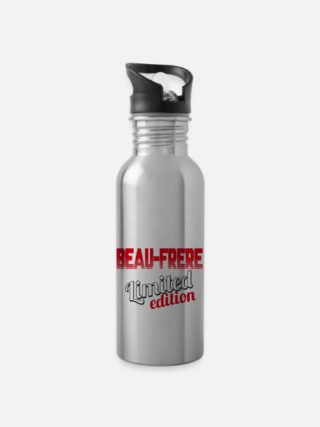 BEAU FRÈRE LIMITED EDITION - Water bottle with straw - silver