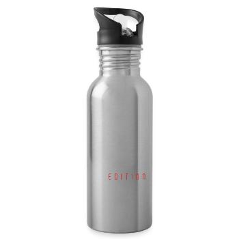 Limited Edition - Trinkflasche mit integriertem Trinkhalm - Lightsilver - Rechts