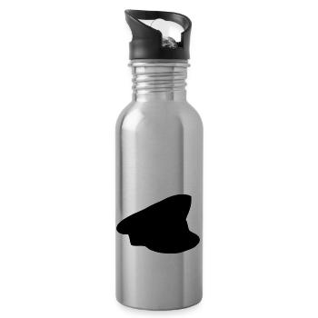 Polizei Mütze - Trinkflasche mit integriertem Trinkhalm - Lightsilver - Rechts