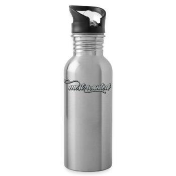 most wanted - Water bottle with straw - silver - Right