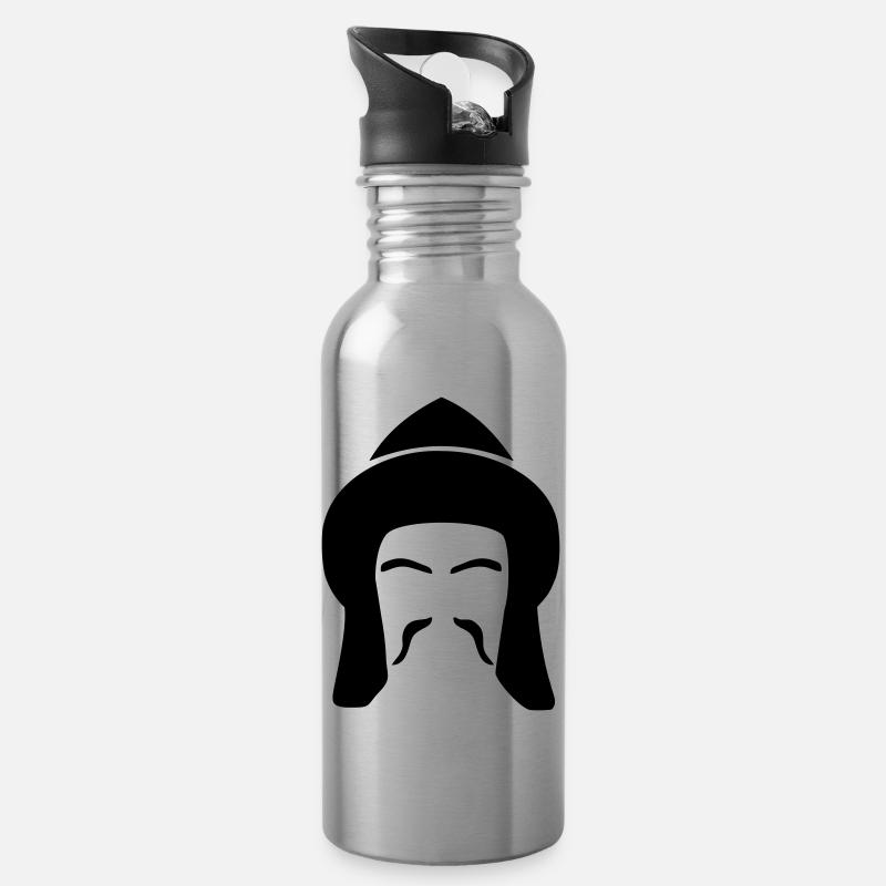 Türk - Trinkflasche mit integriertem Trinkhalm - Lightsilver