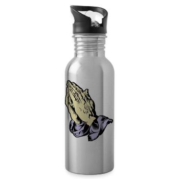 Hands - Water bottle with straw - silver - Right