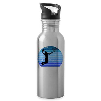 basketball - Water bottle with straw - silver - Right