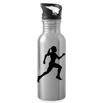 Runner, running (super cheap) - Gourde avec paille intégrée - argent clair - Droite