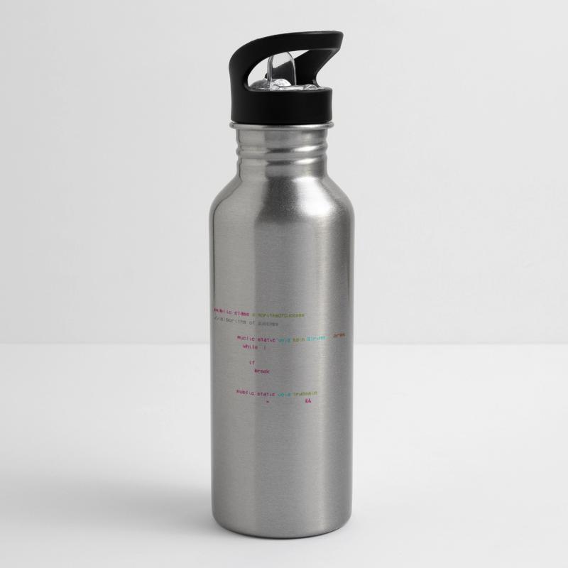 Algorithm Of Success - Coder - Informatiker Trinkflasche mit integriertem Trinkhalm
