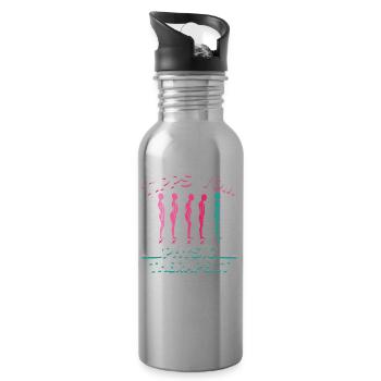 Physiotherapist Physiotherapist Physio Tips - Water bottle with straw - silver - Right
