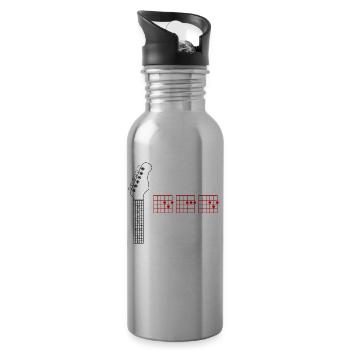 Best Dad Ever - Water bottle with straw - silver - Right