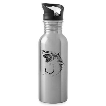 Hai - Trinkflasche mit integriertem Trinkhalm - Lightsilver - Rechts