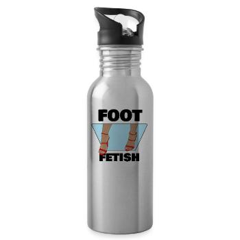 FÉTICHE DES PIEDS - Gourde avec paille intégrée - argent clair - Droite
