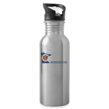 Titel zum Anhören: Nichts macht mir Angst - Trinkflasche mit integriertem Trinkhalm - Lightsilver - Rechts