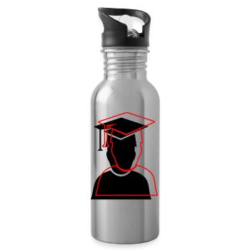 Student Diploma 2 - Water bottle with straw - silver - Right