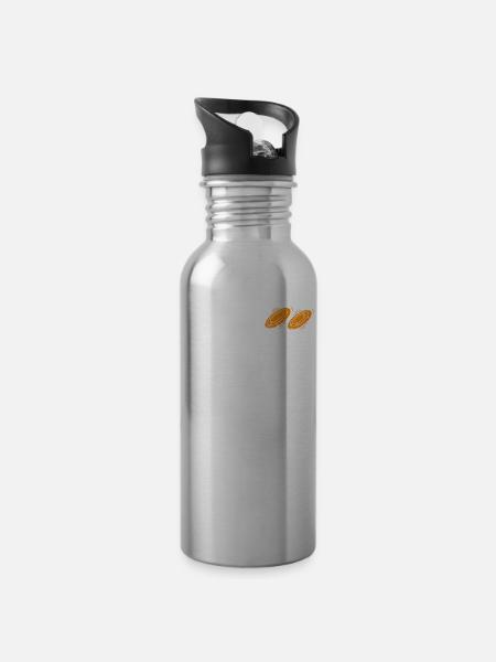 Trapschütze - Trinkflasche mit integriertem Trinkhalm -