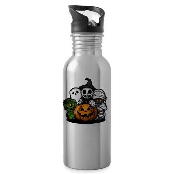 Halloween Comic Party Trick Or Treat - Gourde avec paille intégrée - argent clair - Droite