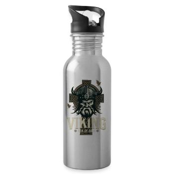 Viking Son of Odin - Gourde avec paille intégrée - argent clair - Droite
