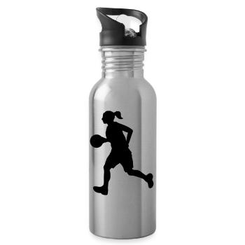 Basket-ball Basketball Basket - Gourde avec paille intégrée - argent clair - Droite