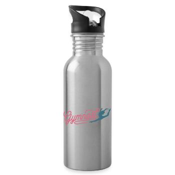 Gymnastics Gymnastics Gymnastics Athletics - Water bottle with straw - silver - Right