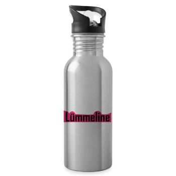 Luemmeline - Trinkflasche mit integriertem Trinkhalm - Lightsilver - Rechts