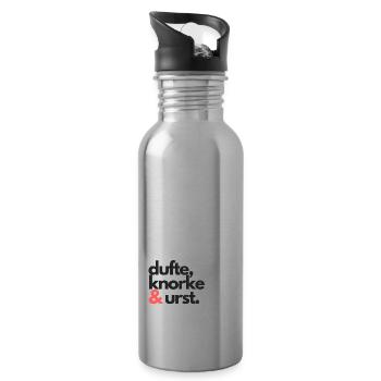 Dufte Knorke Urst - Trinkflasche mit integriertem Trinkhalm - Lightsilver - Rechts