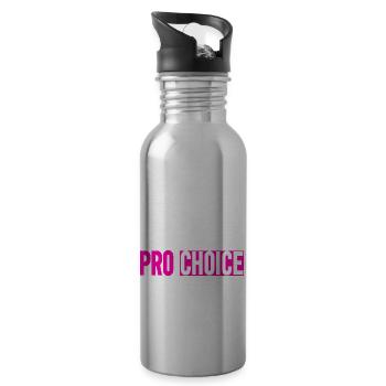 Choix professionnel - Gourde avec paille intégrée - argent clair - Droite