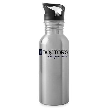 Compagnon du docteur - Gourde avec paille intégrée - argent clair - Droite